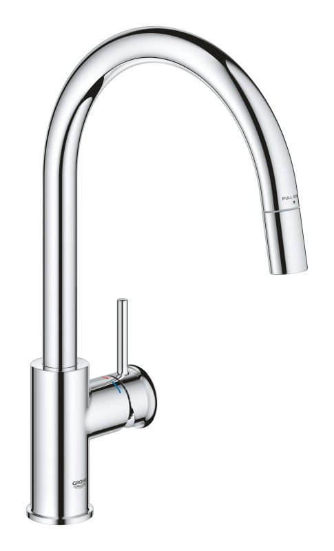Смеситель для кухни Grohe BauClassic, дл.излива - 215мм, поворотный, 1рычаг, хром