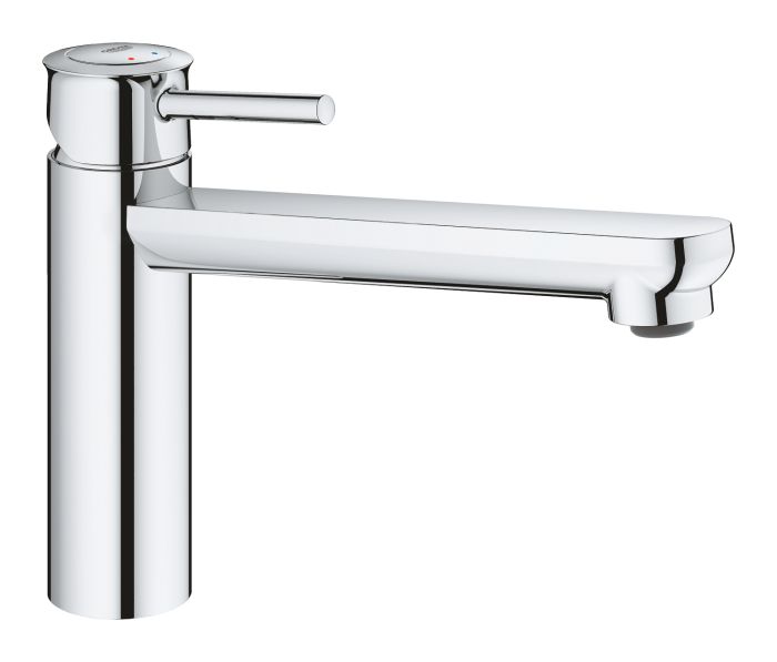 Змішувач для кухні Grohe BauClassic, довж.виливу - 222мм, поворотний, 1важіль, хром