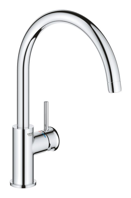 Змішувач для кухні Grohe BauClassic, довж.виливу - 223мм, поворотний, 1важіль, хром