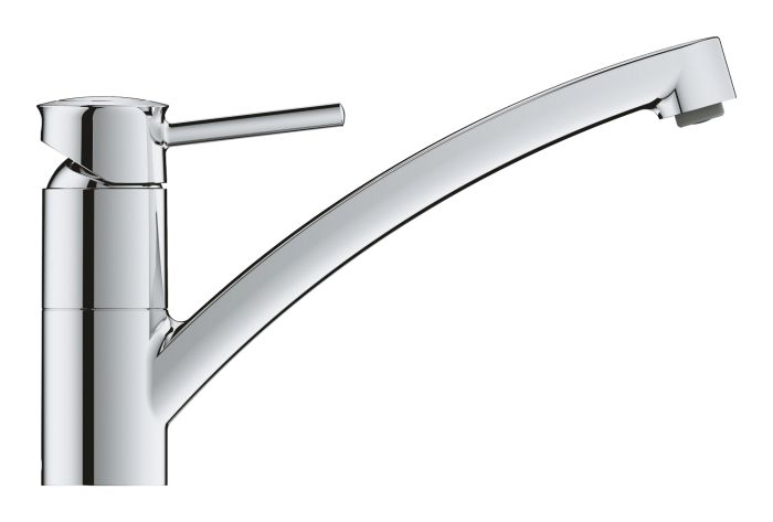 Змішувач для кухні Grohe BauClassic, довж.виливу - 231мм, поворотний, 1важіль, хром