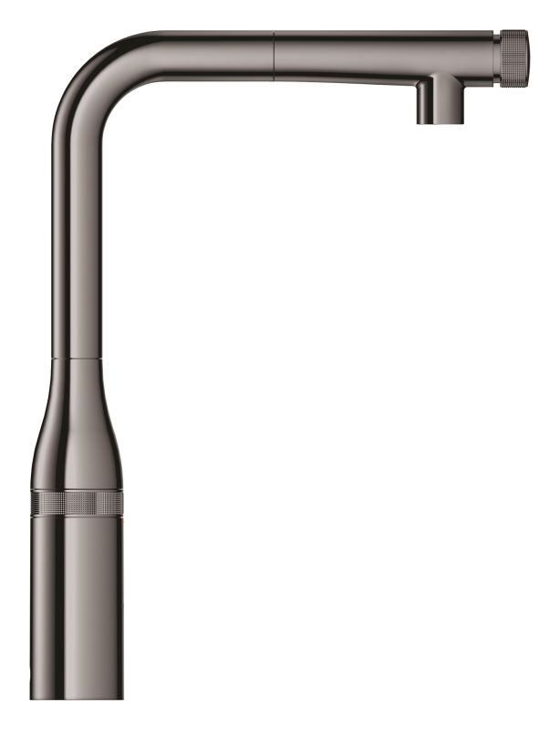Смеситель для кухни Grohe Essence Smart Control, дл.излива - 199мм, поворотный/вытяжной, вентиль/кнопка, графит
