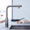 Смеситель для кухни Grohe Essence Smart Control, дл.излива - 199мм, поворотный/вытяжной, вентиль/кнопка, графит