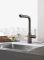 Змішувач для кухні Grohe Essence, довж.виливу - 204мм, поворотний/витяжний, 1важіль, графіт