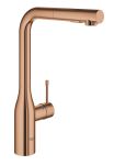 Змішувач для кухні Grohe Essence, довж.виливу - 204мм, поворотний/витяжний, 1важіль, теплий захід сонця