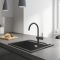Смеситель для кухни Grohe Minta, дл.излива - 223мм, поворотный, 1рычаг, черный бархат