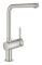 Смеситель для кухни Grohe Vento, дл.излива - 210мм, поворотный, 1рычаг, супер сталь