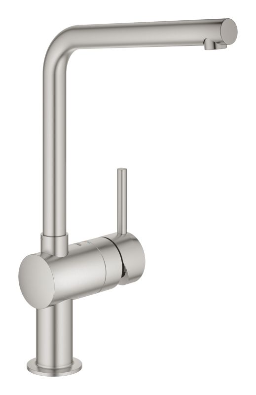 Смеситель для кухни Grohe Vento, дл.излива - 210мм, поворотный, 1рычаг, супер сталь
