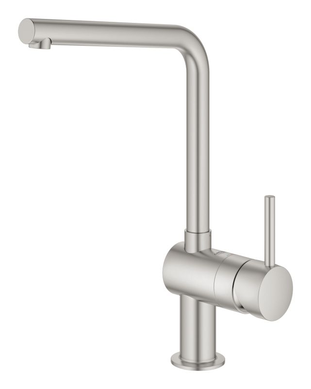 Смеситель для кухни Grohe Vento, дл.излива - 210мм, поворотный, 1рычаг, супер сталь