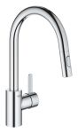 Змішувач для кухні Grohe Via Cosmo, довж.виливу - 223мм, поворотний/витяжний, 1важіль, хром