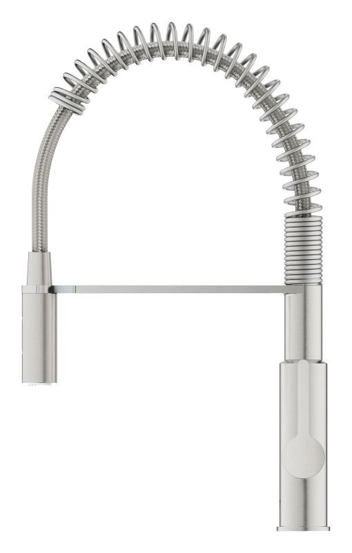 Змішувач для кухні Grohe Via Cosmo, довж.виливу - 236мм, поворотний/гнучкий, 1важіль, супер сталь
