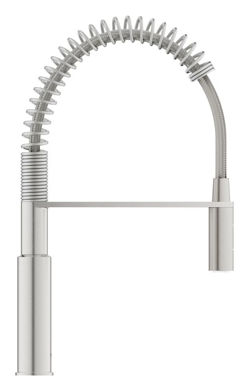 Змішувач для кухні Grohe Via Cosmo, довж.виливу - 236мм, поворотний/гнучкий, 1важіль, супер сталь