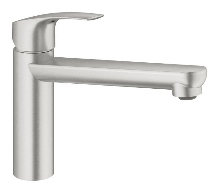Смеситель для кухни Grohe Via, дл.излива - 222мм, поворотный, 1рычаг, супер сталь