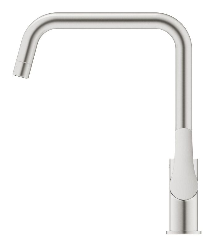Смеситель для кухни Grohe Via, дл.излива - 228мм, поворотный, 1рычаг, супер сталь