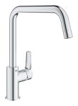 Змішувач для кухні Grohe Via, довж.виливу - 228мм, поворотний, 1важіль, хром