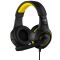 Гарнитура игровая 2E GAMING HG300, mini-jack/dual 3.5mm, LED, 2м, чёрный