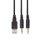 Гарнитура игровая 2E GAMING HG340, mini-jack/dual 3.5mm, RGB, 2м, чёрный