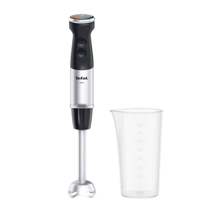 Блендер Tefal заглибний Quickchef+ 1000Вт, 3в1, чаша-800мл, чопер-500мл, турборежим, сріблясто-чорний