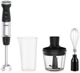 Блендер Tefal погружной Quickchef+ 1000Вт, 3в1, чаша-800мл, чопер-500мл, турборежим, серебристо-черный