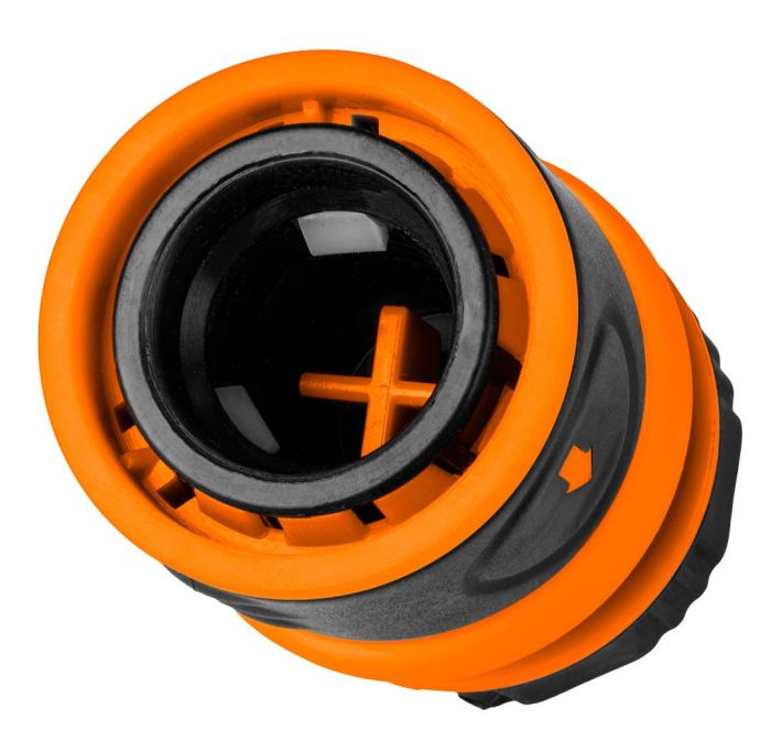Коннектор для шланга Neo Tools 1/2", с аквастопом, двухкомпонентный