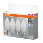 Набор ламп 4шт OSRAM LED E14 4.9Вт 4000К 470Лм B40