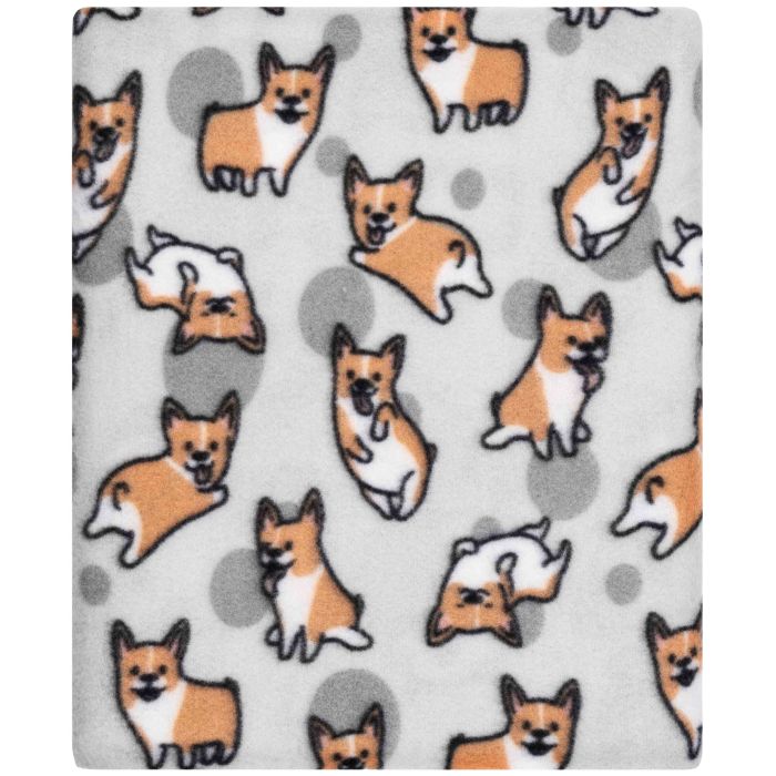Плед Ardesto Fleece, 130x160см, 100% полиэстер, корги