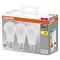 Набор ламп 3шт OSRAM LED E27 10Вт 2700К 1055Лм A60