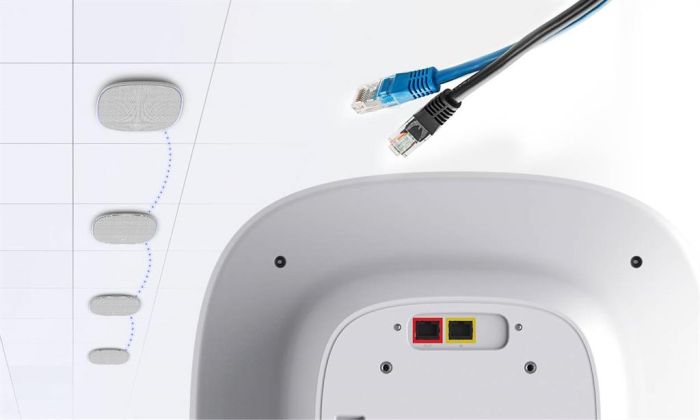 Спікерфон стельовий AVer FONE700, 3 x Uni-Mic, 18 x Omni-Mic, радіус дії 3,5 м, радіус аудіотрекінгу 2,5 м, динамік 1 х 10 W, білий