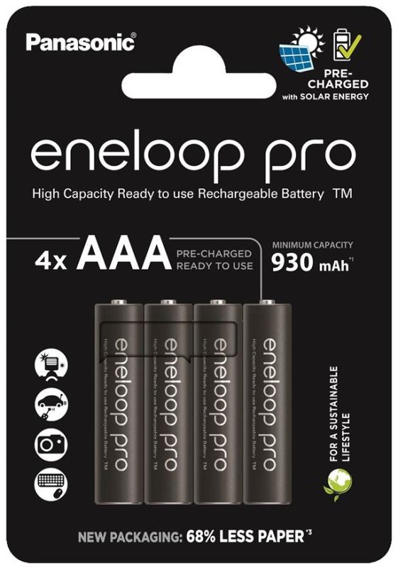 Аккумулятор Panasonic Eneloop NI-MH Pro AAA 930 мАч, 4 шт.