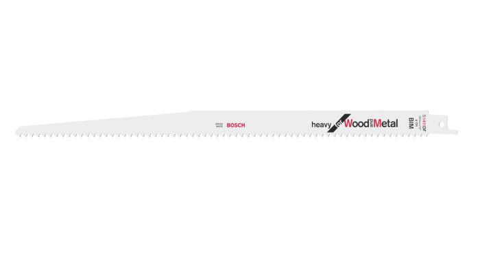 Полотно пиляльне для шабельної пилки Bosch Professional по дереву та металу, S 1411 DF, 6TPI, 2шт