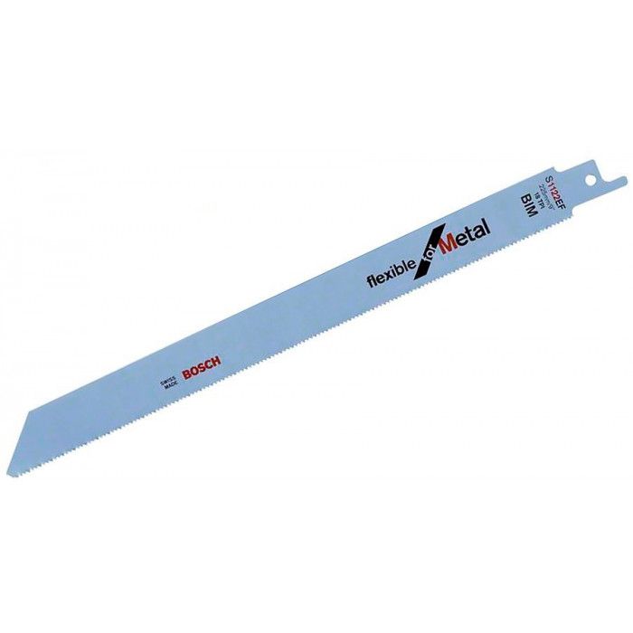 Полотно пилочное для сабельной пилы Bosch по металу, S 1122 EF, 18TPI, 2шт