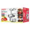 М'ясорубка Ardesto, 3000Вт, продук.-2.6кг/хв, 4 решітки + для ковб., кеббе, 3 терки, метал, сріблястий