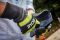 Рукавички робочі Ryobi RAC258M, козяча шкіра, захист від порізів, р.M, чорно-жовтий