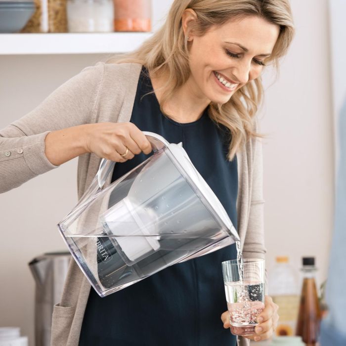 Фільтр-глечик Brita Marella Memo MXPro 2.4л (1.4л очищеної води) з фільтр-картриджем 3шт, білий