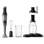 Блендер Philips  погружной Series 5000, 1200Вт, 4в1, чопер XL, спиралайзер, черный