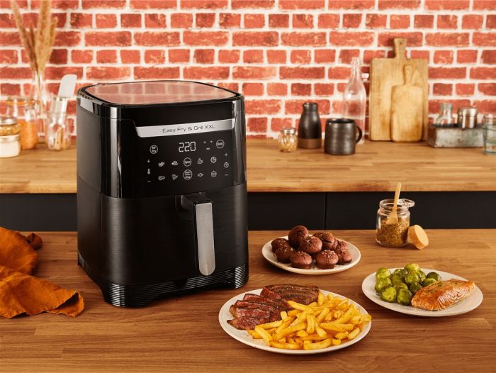Мультипечь Tefal EasyFry&Grill XXL, 1830Вт, чаша-6.5л, сенсорное управл., 8 програм, пластик, черный