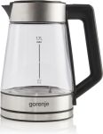 Электрочайник Gorenje 1.7л, 2,200 Вт, стекло, нерж