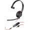 Гарнитура компьютерная моно On-ear Poly Blackwire 5210, USB-A, USB-C, 3.5мм, всенаправленный, черный