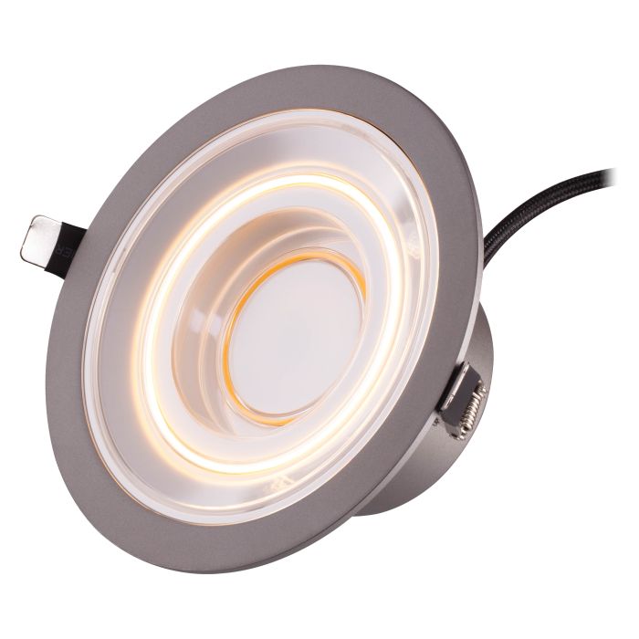 Світильник даунлайт LEDVANCE Decor Filament Echo 7Вт 650Лм 2700K 166мм сірий