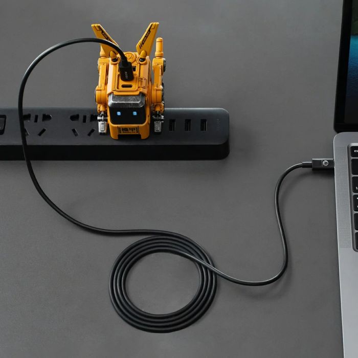 Кабель USB-C > USB-C заряджання/синхронізації GravaStar 1.5м, Type-C, 100w, чорний