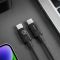 Кабель USB-C > USB-C заряджання/синхронізації GravaStar 1.5м, Type-C, 100w, чорний