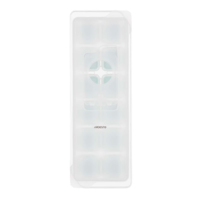 Форма для льоду з кришкою ARDESTO Fresh, 26х9.5х3.5см, силікон, пластик, зелений