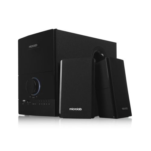 Акустическая система MICROLAB  2.1, 40W, mini-jack,USB ,SD, пк, черный Microlab M-500U