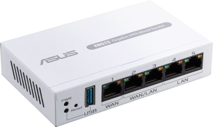 Коммутатор ASUS ExpertWiFi EBG15 2xGE LAN  1xGE WAN, 2xGE WAN/LAN, USB 3.2, BT