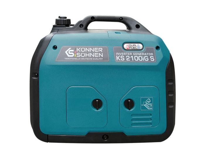 Генератор газобензиновий інверторний Konner&Sohnen KS 2100IGS, 230В, 2.0кВт, ручний стартер, 19кг