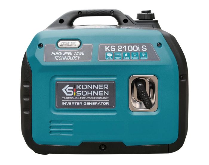 Генератор бензиновый инверторный Konner&Sohnen KS 2100IS, 230В, 2.0кВт, ручний стартер, 18.5кг