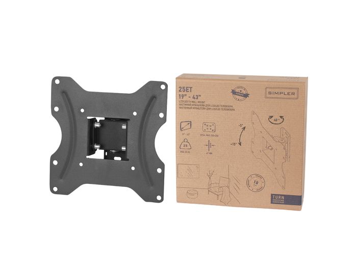 Кріплення ТВ поворотне Simpler  22-43" KSL 25ET