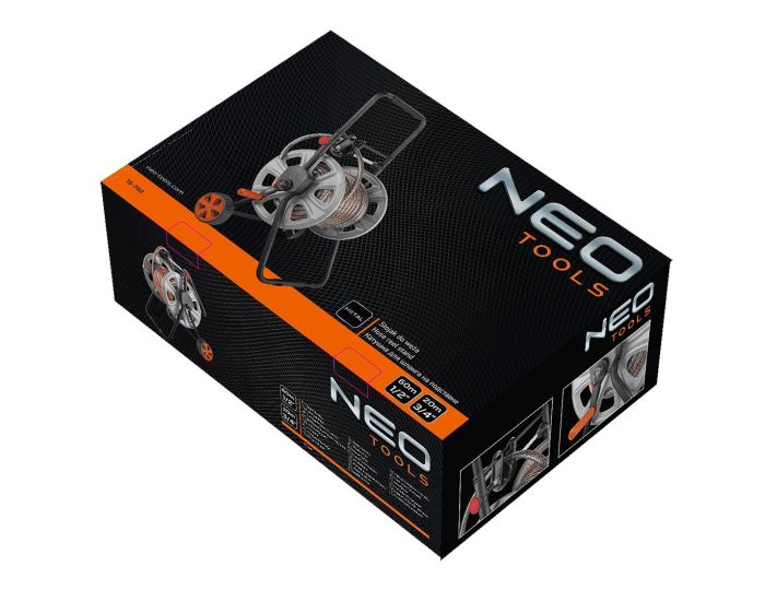 Котушка для шланга Neo Tools на колесах 60м 1/2" 20м 3/4"
