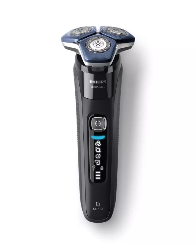 Бритва електр. Philips роторна Series 7000,  бритв.головок-3, Li-Ion, сух.+волог., тример, чорний