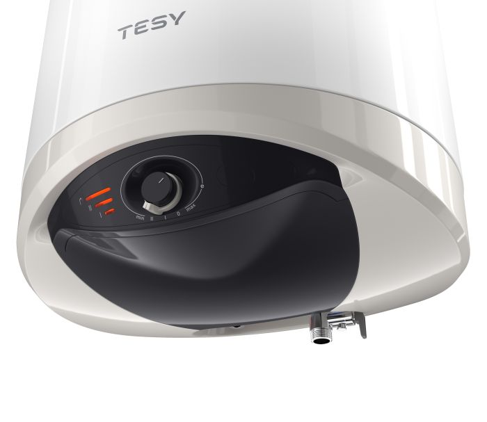 Водонагрівач електр. TESY Modeco Ceramic S круглий із теплообмінником GCV6S 804724D C21 TS2RCP, 80л, 2,4кВт, сухий тен, мех. кер-ння, B, білий