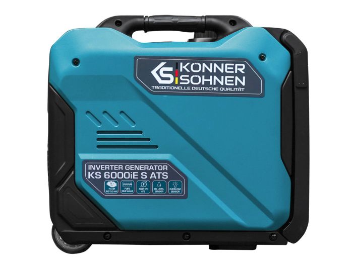 Генератор бензиновый инверторный Konner&Sohnen KS 6000iE S ATS, 230, 5.5кВт, АВР(ATS), электростартер, 40кг